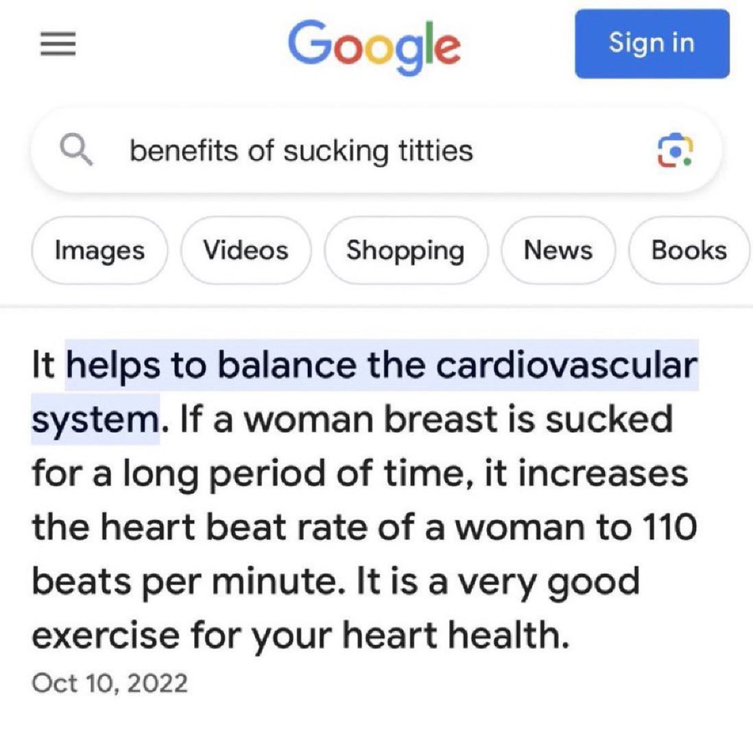 О benefits of sucking titties Images Videos Shopping News Books It helps to balance the cardiovascular system. If a woman breast is sucked for a long period of time, it increases the heart beat rate o