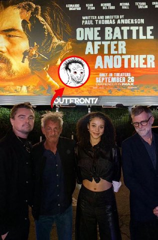 LEONARDO SEAN BENICIO RECINA TEYANA CHA DICAPRID PENN DEL TORO HALL TAYLOR WRITTEN AND DIRECTED PAUL THOMAS ANDERSON ОМЕ ВАТТЕЕ if AFTER ANOTHER IN THEATERS SEPTEMBER 26 IT IN ИМАЖ OUTFRONT/