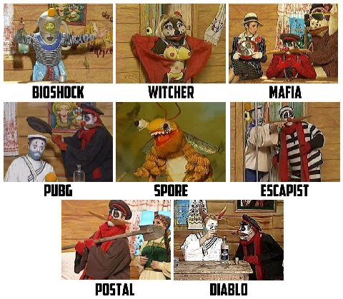 Of BIOSHOCK WITCHER MAFIA [7 PUBG SPORE ESCAPIST POSTAL DIABLO