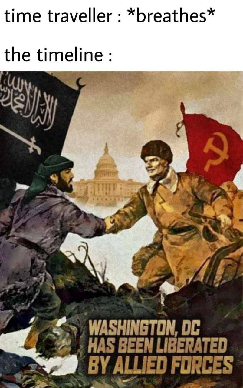 time traveller *breathes the timeline тит til 8] 4 <A у 7 WASHINGTON, HAS BEEN LIBER, ATED FORCES
