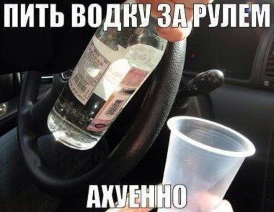 ПИТЬ водку РУЛЕМ