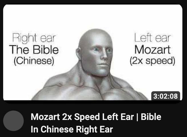 ear The Bible Mozart (Chinese) speed) 3:02:08 Mozart Speed Left Ear Bible In Chinese Right Ear