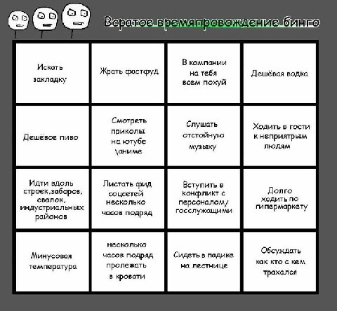 OKA Искать В компании Жрать фастфуд на тебя водка всем похуй Смотреть Слушоть Ходить в гости приколы Дешёвое пиво отстойную кнеприятрым на ютубе людям \аниме музыку Идти вдоль Листать фид Вступить в с