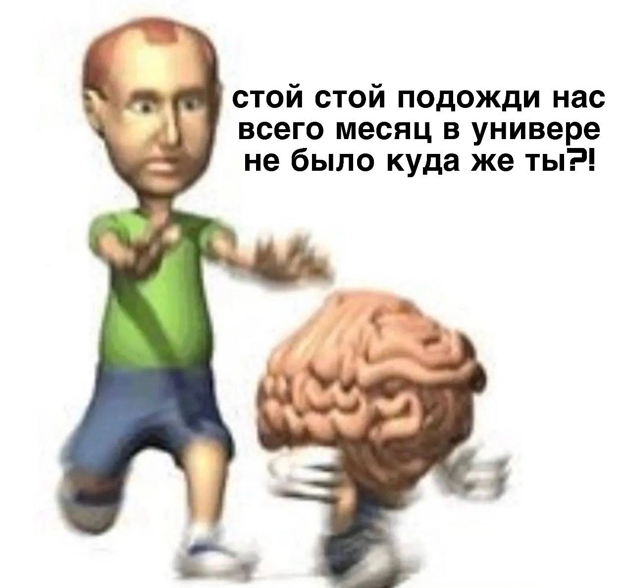 стой стой подожди нас всего месяц в универе не было куда же ты?!