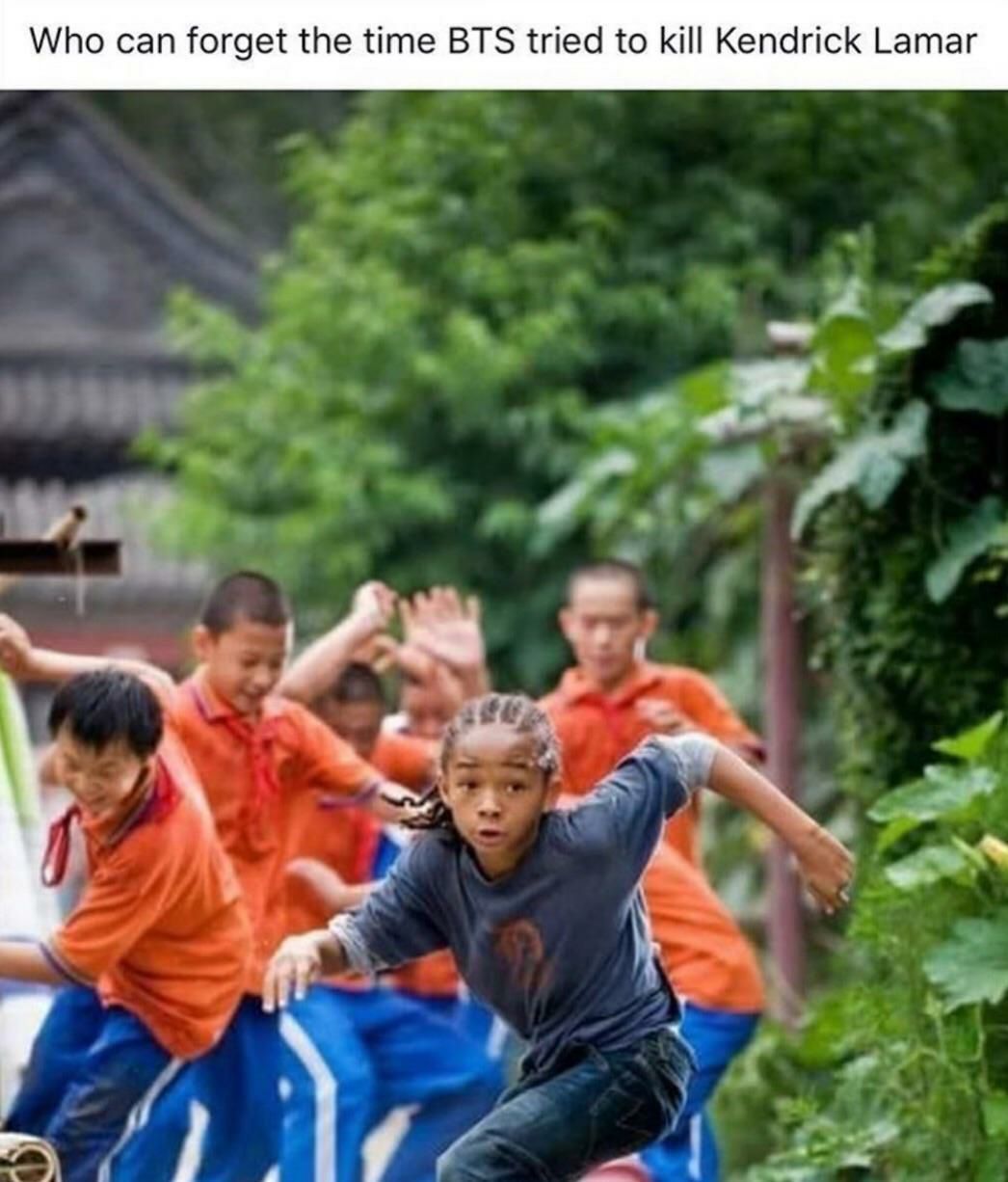 Who can forget the time BTS tried to kill Kendrick Lamar an