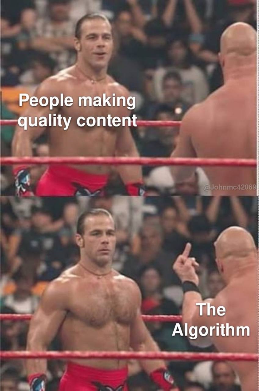 People making quality content The Algorithm
