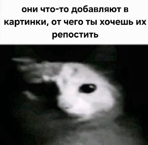 они что-то добавляют в картинки, от чего ты хочешь репостить