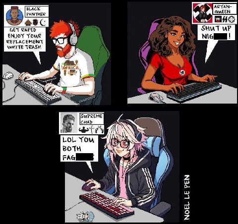abc GET RAPED ENJOY Томе REPLACEMENT WHITE TRASH a. LOL You BOTH