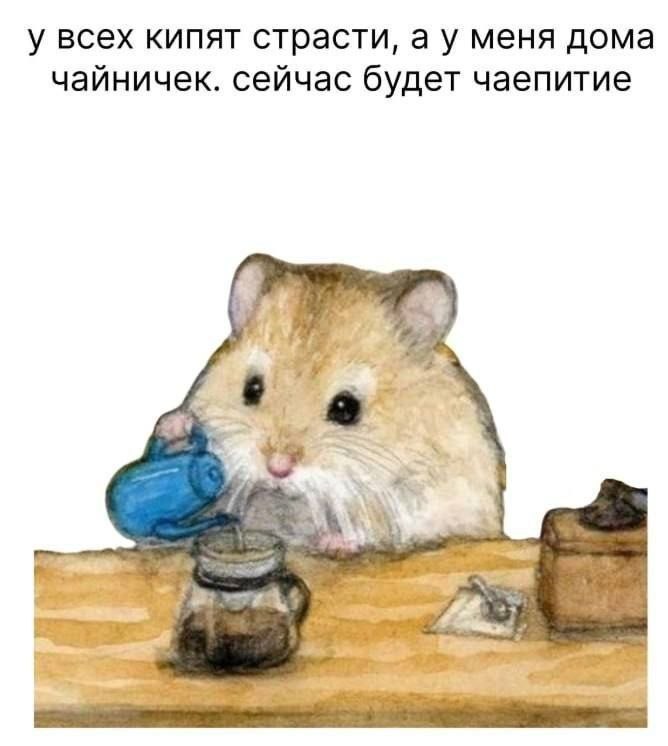 у всех кипят страсти, меня дома чайничек. сейчас будет чаепитие #48;