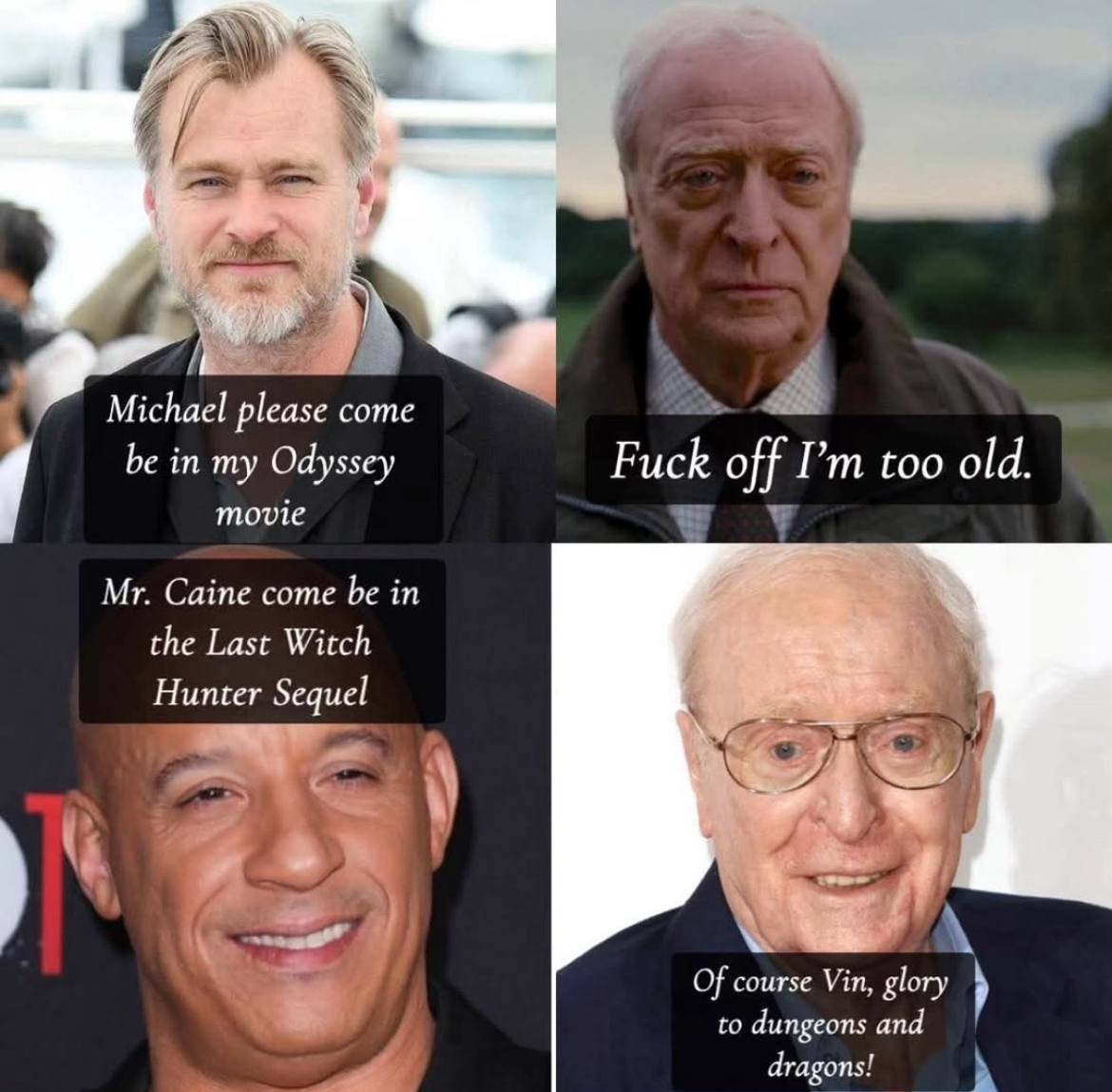 Michael соте be my Odyssey movie off too old. Caine come be in the Last Witch Hunter Sequel А of Vin, glory to dungeons and dragons! А