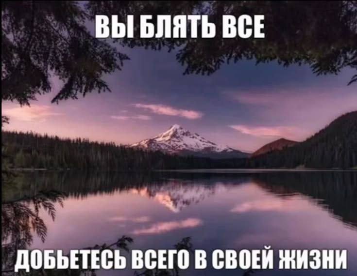 ВЫ БЛЯТЬ ВСЕ ДОБЬЕТЕСЬ ВСЕГО В СВОЕЙ ЖИЗНИ