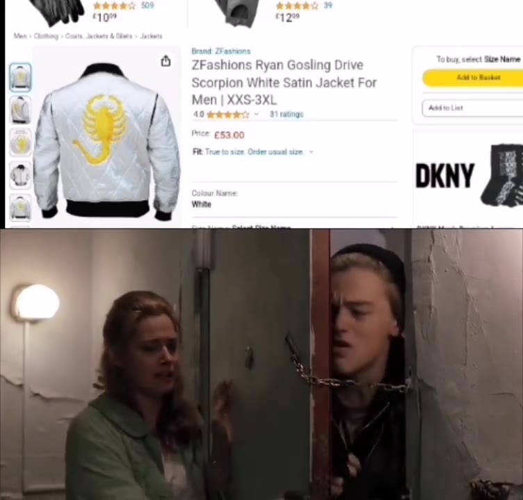 = —. 6 —7равНюпе Ryan Gosling Drive pester tee
