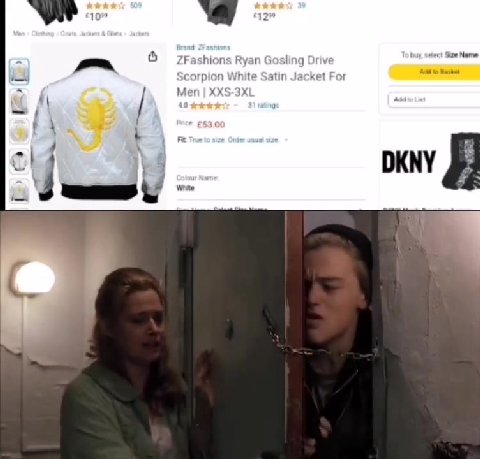 = —. 6 —7равНюпе Ryan Gosling Drive pester tee
