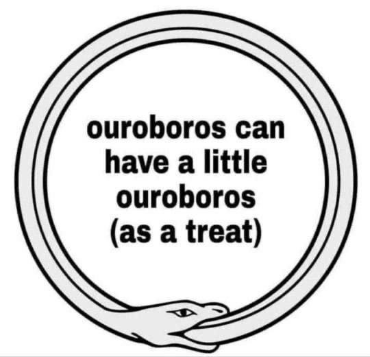 ouroboros can have a little ouroboros (as a treat)