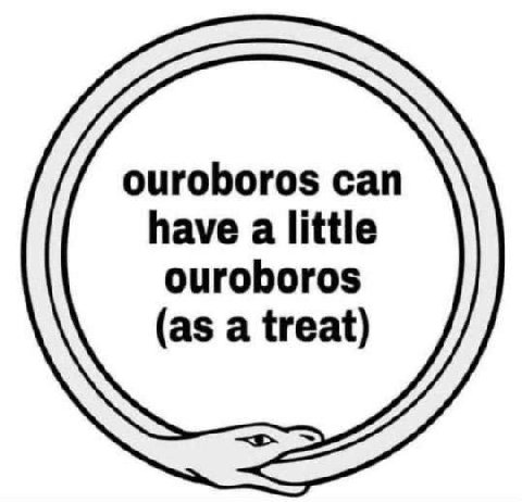 ouroboros can have a little ouroboros (as a treat)