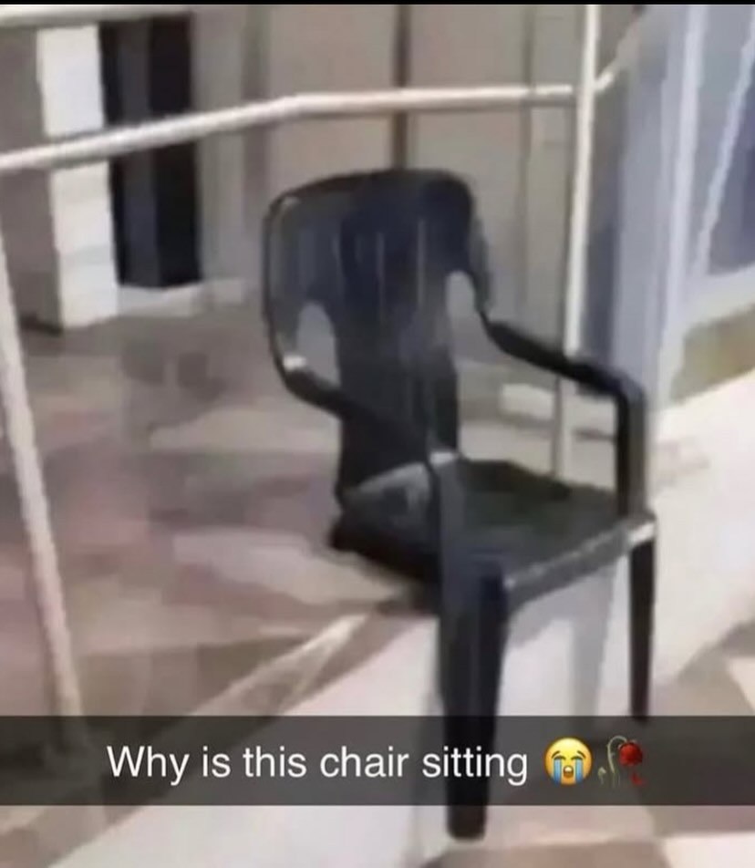Why is this chair sitting