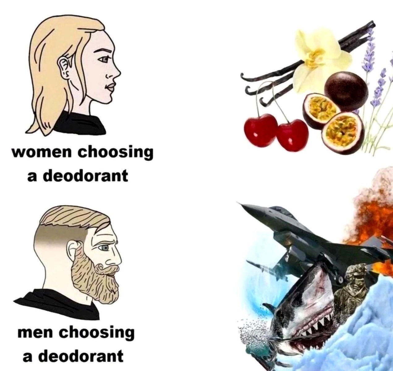 if women choosing a deodorant 9 men choosing a deodorant