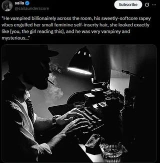9 *Неуатриед billionairely across the room, his sweetly-softcore гареу vibes engulfed her small feminine self-inserty hair, she looked exactly like [you, the girl reading this), and he was very vampir