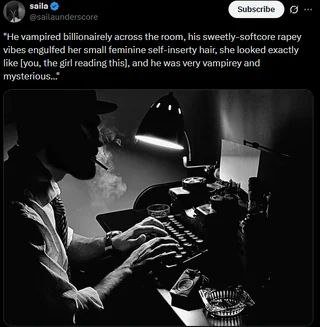 9 *Неуатриед billionairely across the room, his sweetly-softcore гареу vibes engulfed her small feminine self-inserty hair, she looked exactly like [you, the girl reading this), and he was very vampir