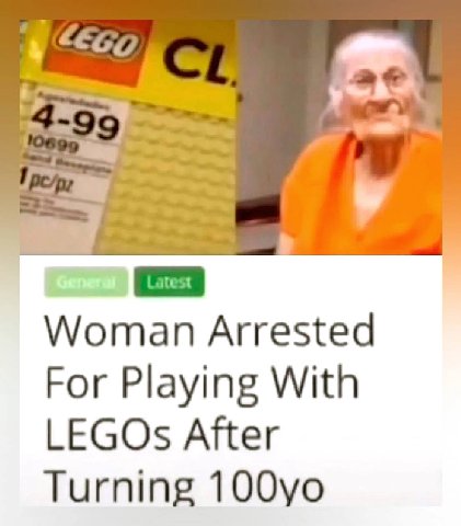 4-99 Arrested For Playing With LEGOs After Turning