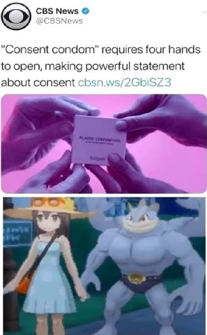 CBS News CBSNews “Consent condom" requires four hands to open, making powerful statement about consent cbsn.ws/2GbiSZ