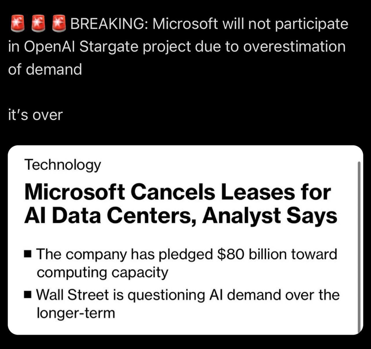 no bubble 
sure there is no bubble
no need to check officer, no bubble whatsoever 
YOU REALLY DON'T NEED TO CHECK, THERE IS NO BUBBLE I SAID
IT'S REALLY FINE, OPENAI STARGATE IS THE FUTURE, NO BUBBLES