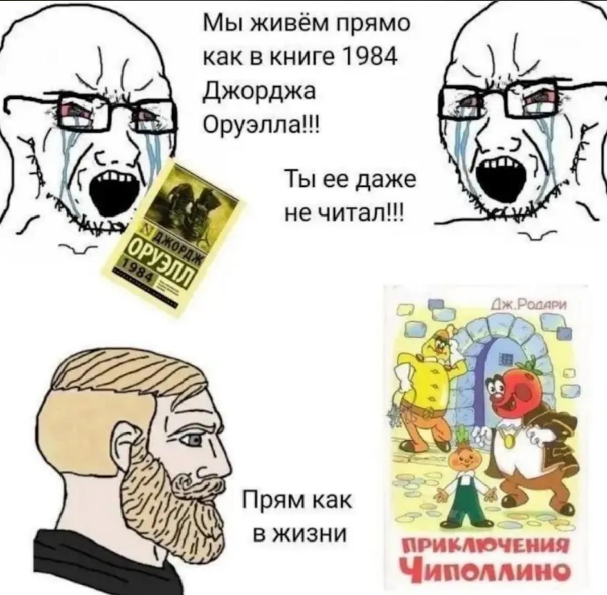 Мы живём прямо как в книге 1984 Джорджа Оруэлла!! -2 Ты ее даже А не Прям как В ЖИЗНИ ПРИКЛЮЧЕНИ Чиполлино