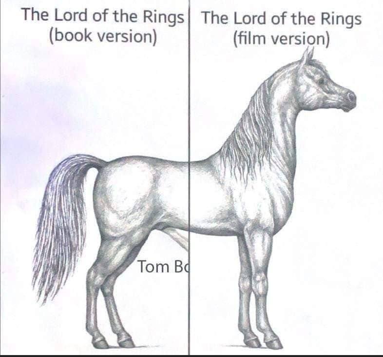 The Lord of the The Lord of the Rings (book version) (film version) Тот Be