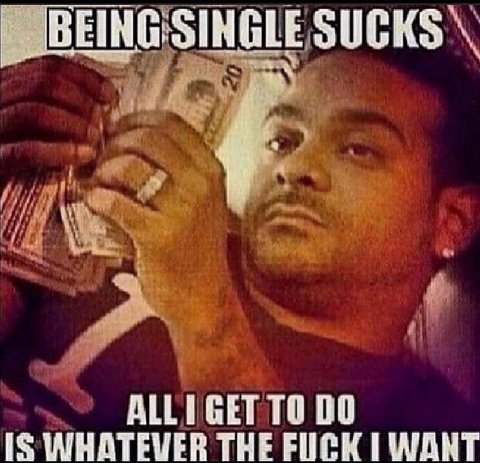BEING: SINGLE SUCKS 1 СЕТ ТО WHATEVER THE FUCK I WANT