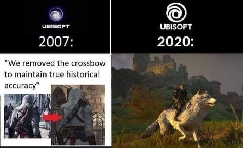 UBISOFT UBISOFT "We removed the crossbow to maintain true historical ассигасу" 4