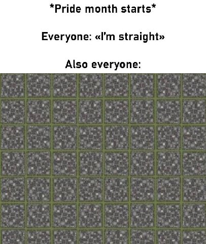 *Pride month Everyone: straight» Also everyone: