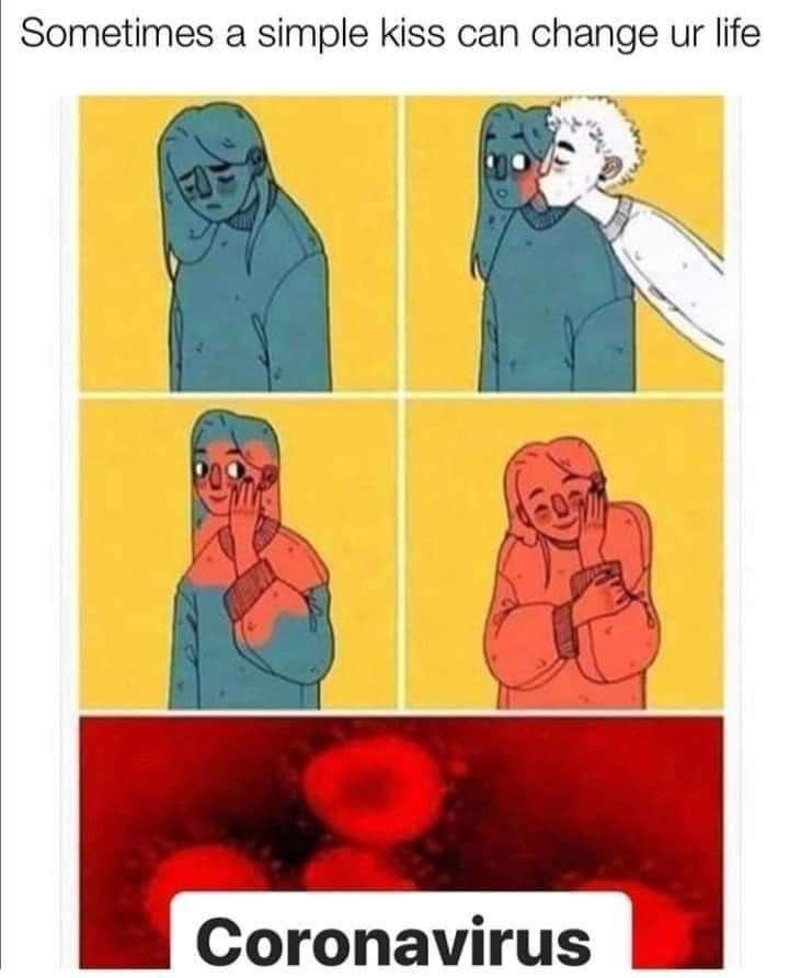 Sometimes а simple kiss can change Coronavirus