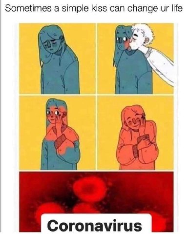 Sometimes а simple kiss can change Coronavirus