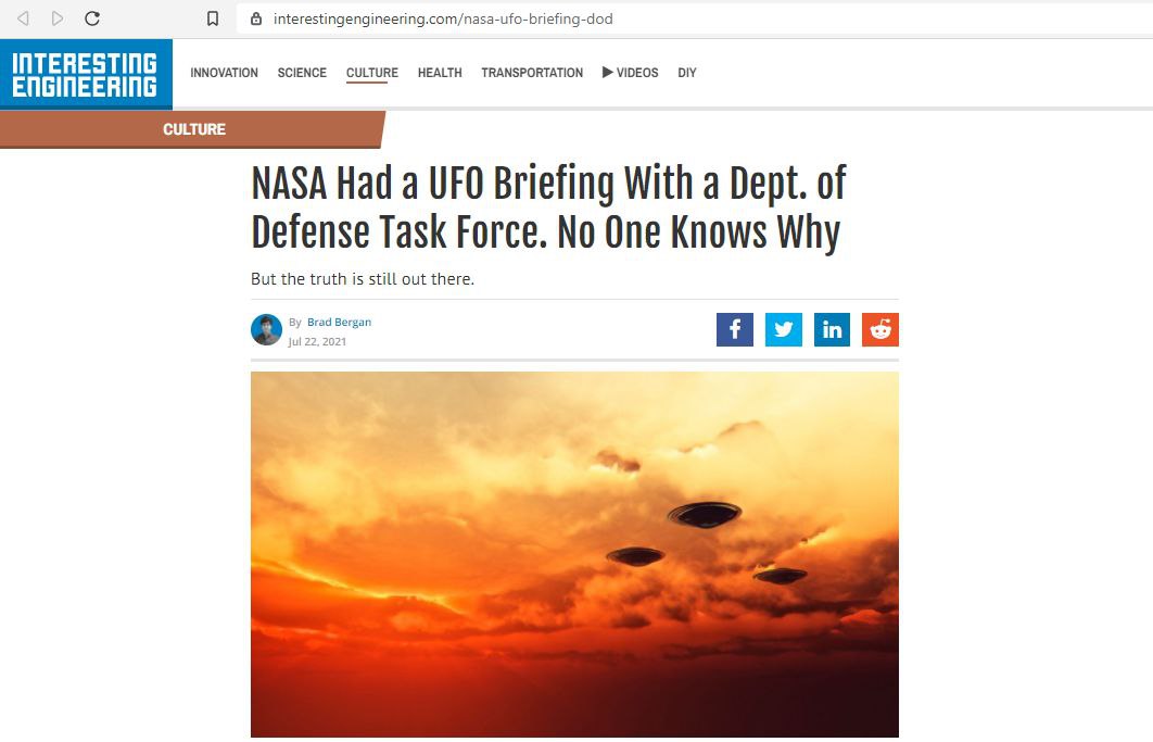 UFO is a spook to keep your away from something important