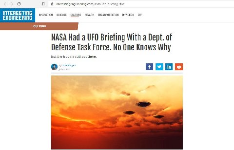 UFO is a spook to keep your away from something important