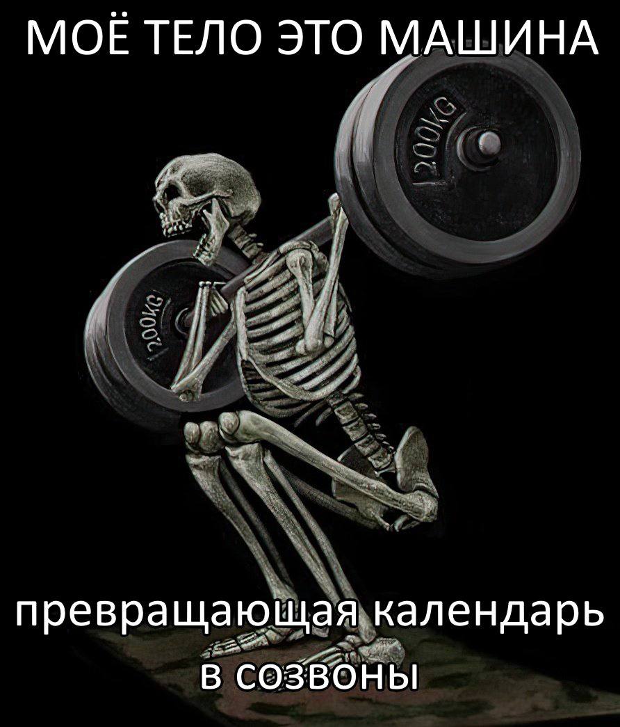 МОЕ ТЕЛО ЭТО МАШИНА превращающая. календарь В СОЗВОНЫ
