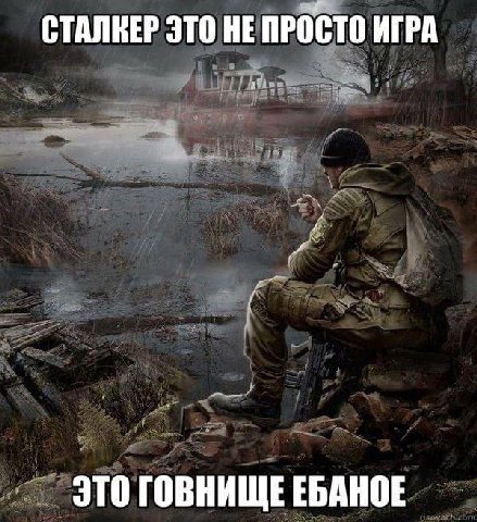 СТАЛКЕР ЭТО НЕ ПРОСТО ИГРА ЭТО ГОВНИЩЕЕБАНОЕ