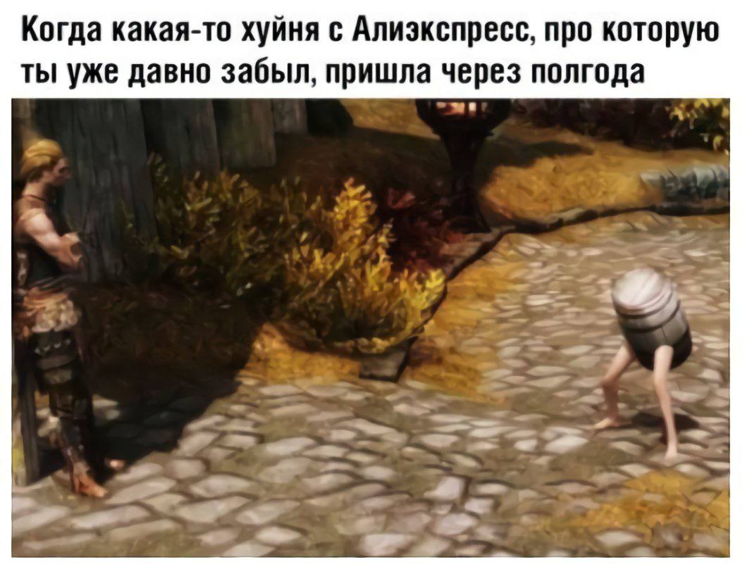 Когда какая-то хуйня с Алиэкспресс, про которую ты уже давно забыл, пришла через полгода