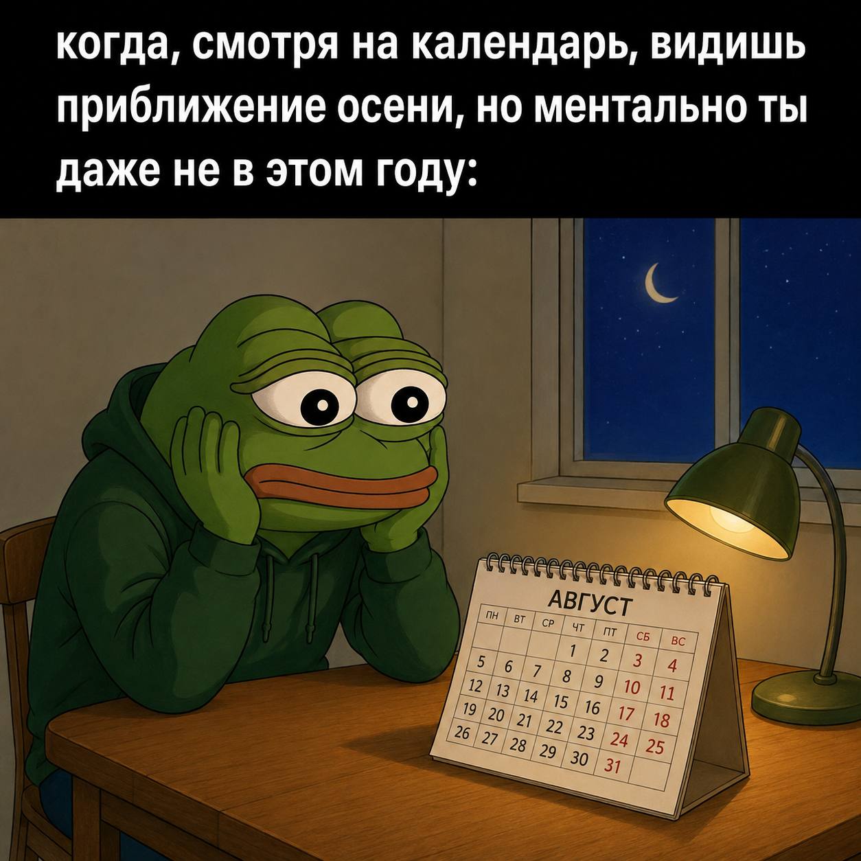 когда, смотря на календарь, видишь приближение осени, но ментально ты даже не в этом году: АВГУС 2] 10 8 i (26/27