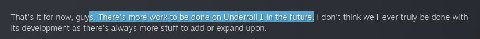 феге IONE с с That's it for now, don't think we'll ever truly be done with its development as there's always more to or ироп.