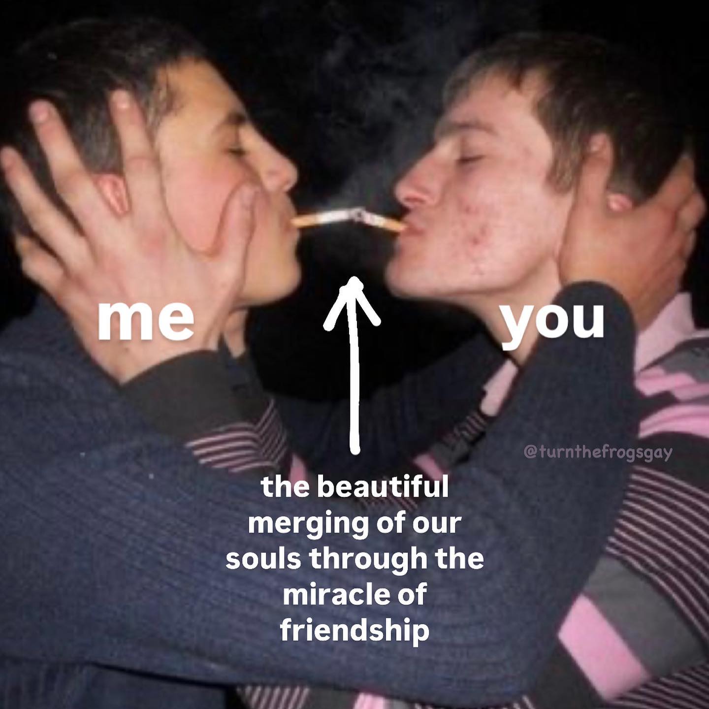 me you the beautiful merging of our souls through the miracle of friendship