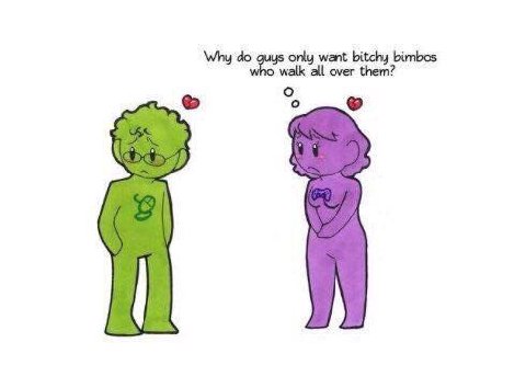 Wha do gage ony want bitchy bimbos 1}