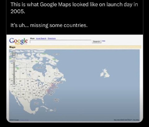 This is what Google Maps looked like on launch day in 2005 It’s missing some countries Маре Loca Search Google „А вы a, к jan an
