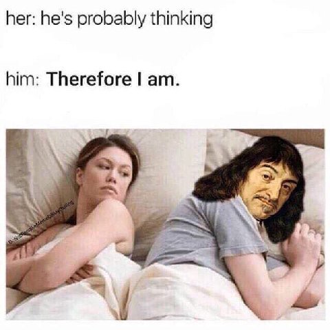 her: he's probably thinking him: Therefore WE