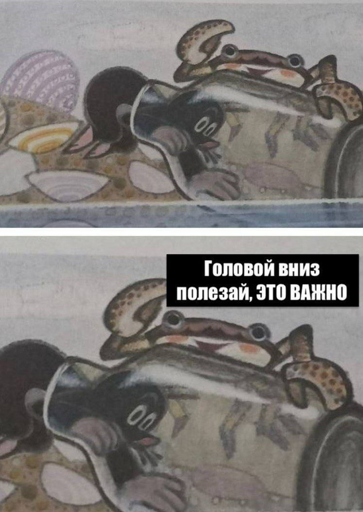 Головой вниз полезай, ЭТО ВАЖНО