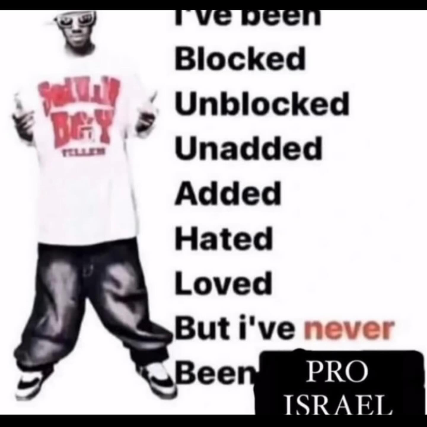 Blocked Unblocked Unadded Added Hated Loved But i've never