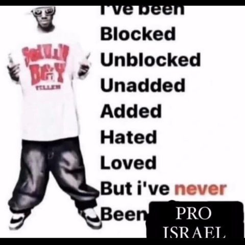Blocked Unblocked Unadded Added Hated Loved But i've never
