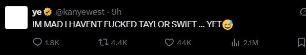 MAD HAVENT FUCKED TAYLOR SWIFT УЕТ