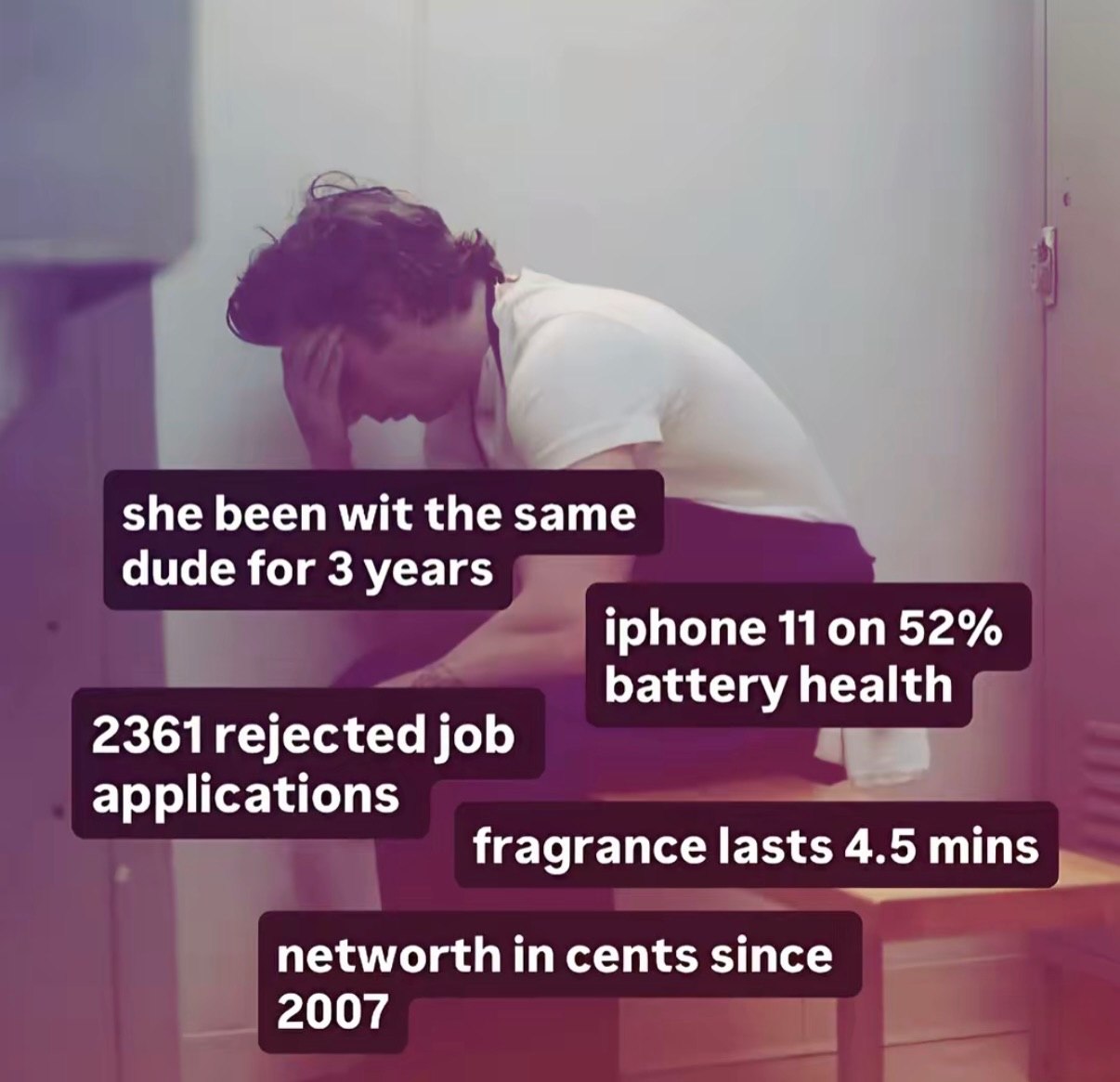 she been wit the same dude for 3 years iphone 52% battery health 2361 rejected job applications fragrance lasts 4.5 mins networth in cents since 2007