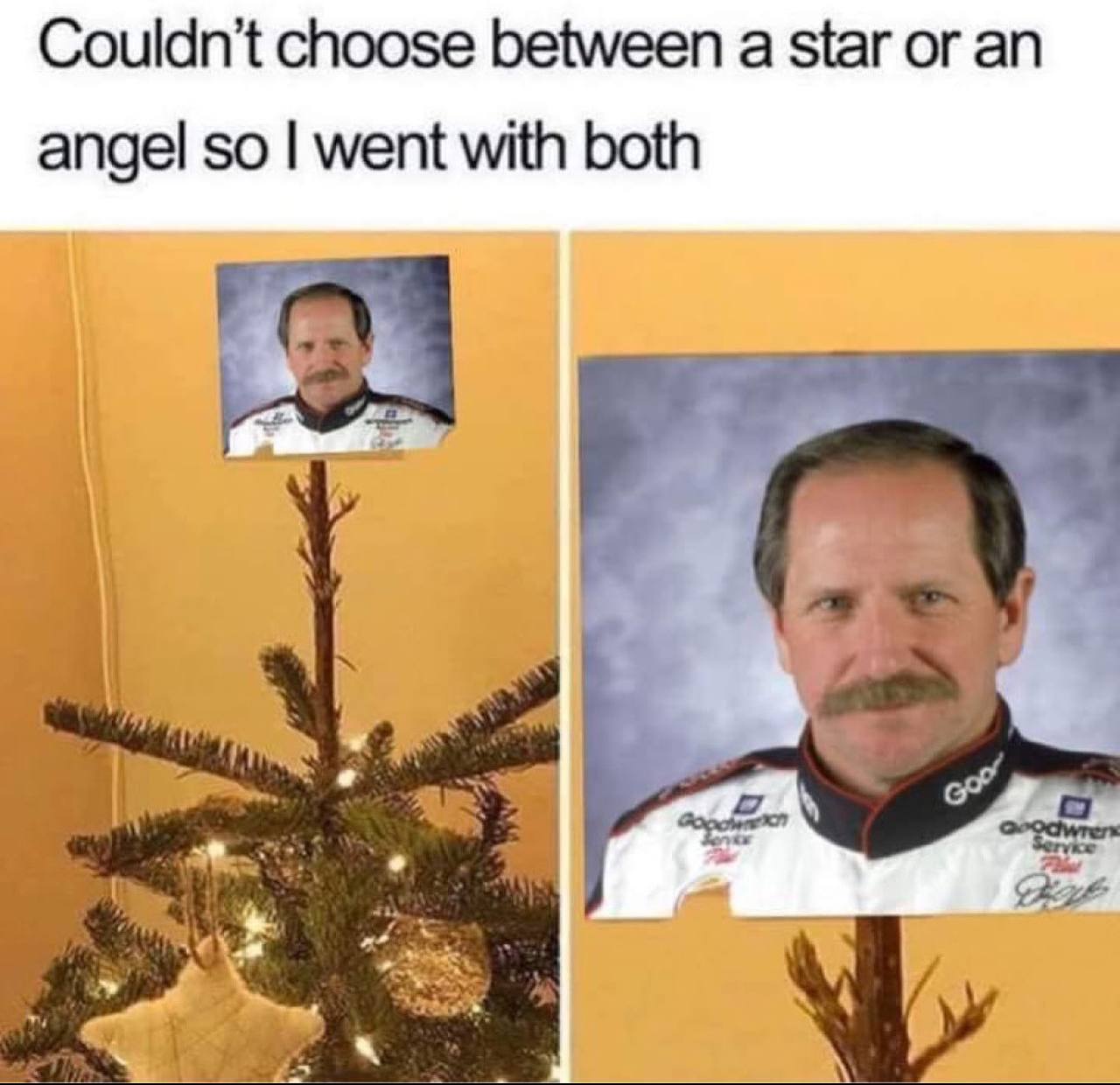 choose between а star or an angel so went with both